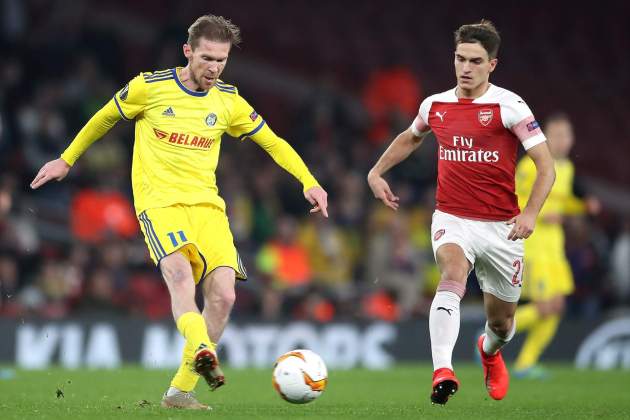 EuropaPress 1948011 21 february 2019 england london fc bate borisovs aleksandr hleb and EuropaPress 1948011 21 february 2019 england london fc bate borisovs aleksandr hleb and