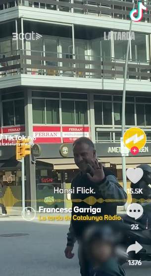 Hansiu Flick en la calle Beethoven, Catalunya Ràdio