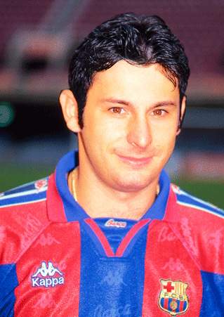 Javi Moreno, en el filial del Barça