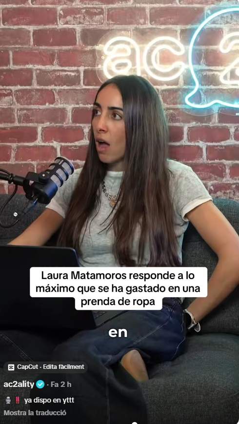 La reacció dels presentadors en sentir la resposta de Laura Matamoros / TikTok