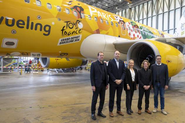 Presentació de l'acord entre el Tour i Vueling / Foto: Vueling