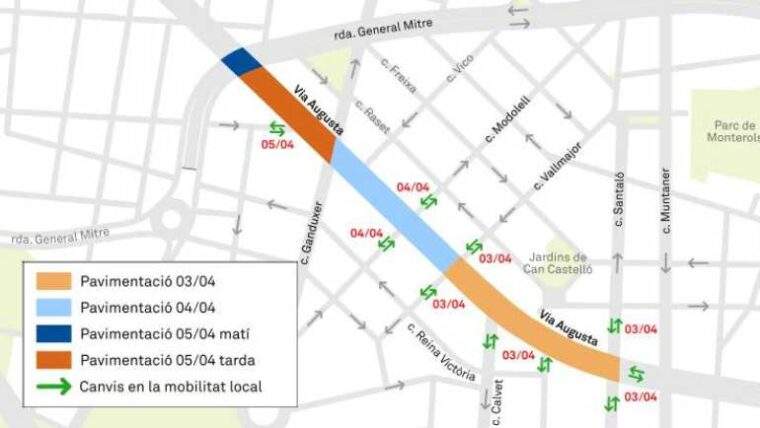 pavimentacio via augusta ajbcn
