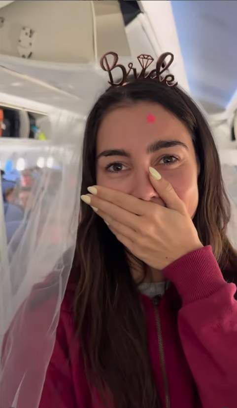 La reacción de Anna Padilla a la sorpresa / Instagram La reacción de Anna Padilla a la sorpresa / Instagram