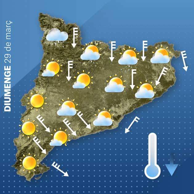 Mapa Cataluña domingo 28-3