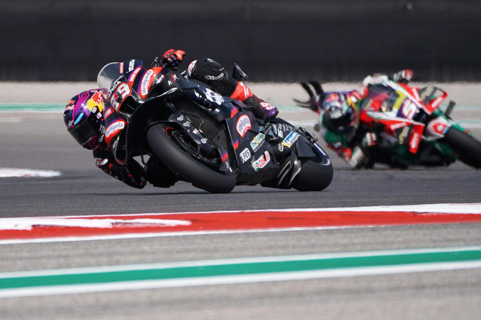 Jorge Martín golpea en Austin en una sprint sacudida por la caída de Marc Márquez