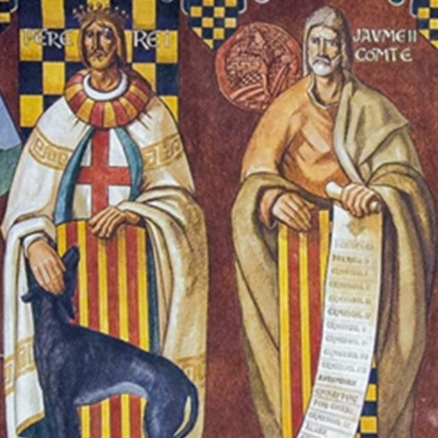 Representación contemporánea del rey Pedro III y de su sobrino nieto Jaime de Urgel. Fuente: Ayuntamiento de Balaguer Representación contemporánea del rey Pedro III y de su sobrino nieto Jaime de Urgel. Fuente: Ayuntamiento de Balaguer
