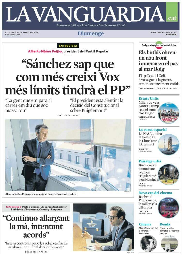 'La Vanguardia' 29 'La Vanguardia' 29