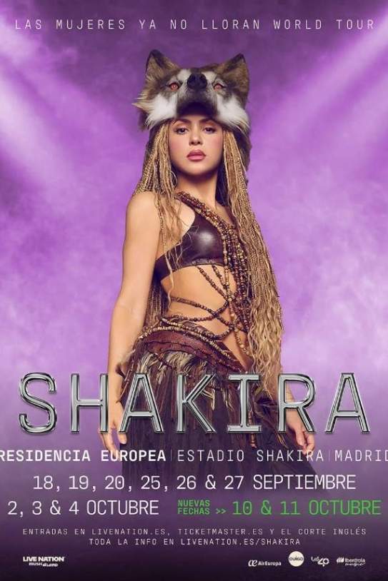 Shakira actua onze nits consecutives a Madrid Instagram Shakira actua onze nits consecutives a Madrid Instagram