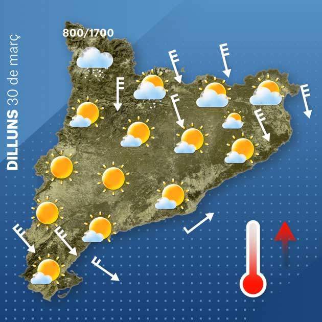 Mapa Cataluña lunes 29-3 Mapa Cataluña lunes 29-3