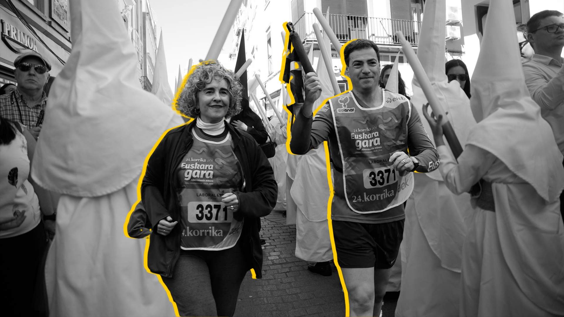 Imanol Pradales Korrika, processo Setmana Santa, muntatge Canva / Efe - Europa Press