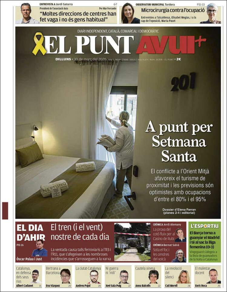 'El Punt Avui', 30 d'abril de 2026