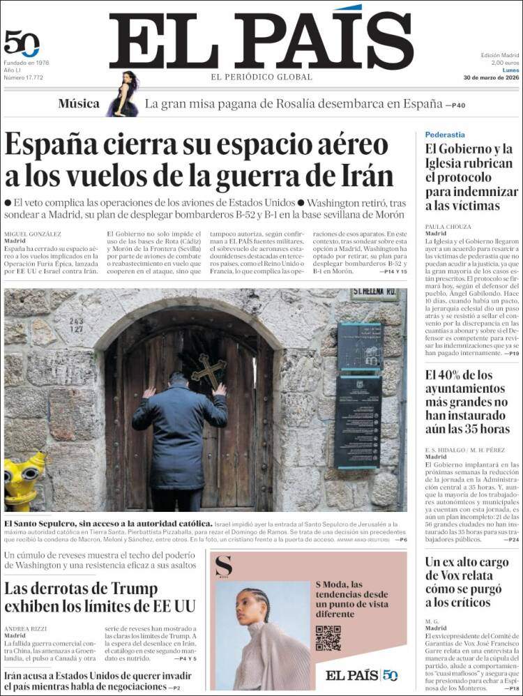 'El País', 30 d'abril de 2026