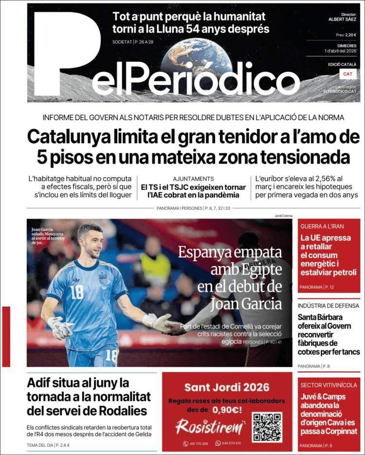 'El Periódico', 1 de abril de 2026