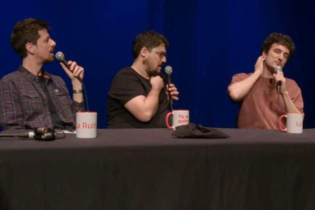 Miki Esparbé, amb Ignasi Taltavull i Tomàs Fuentes a 'La Ruina'2