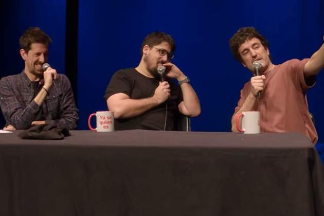 Miki Esparbé, amb Ignasi Taltavull i Tomàs Fuentes a 'La Ruina'