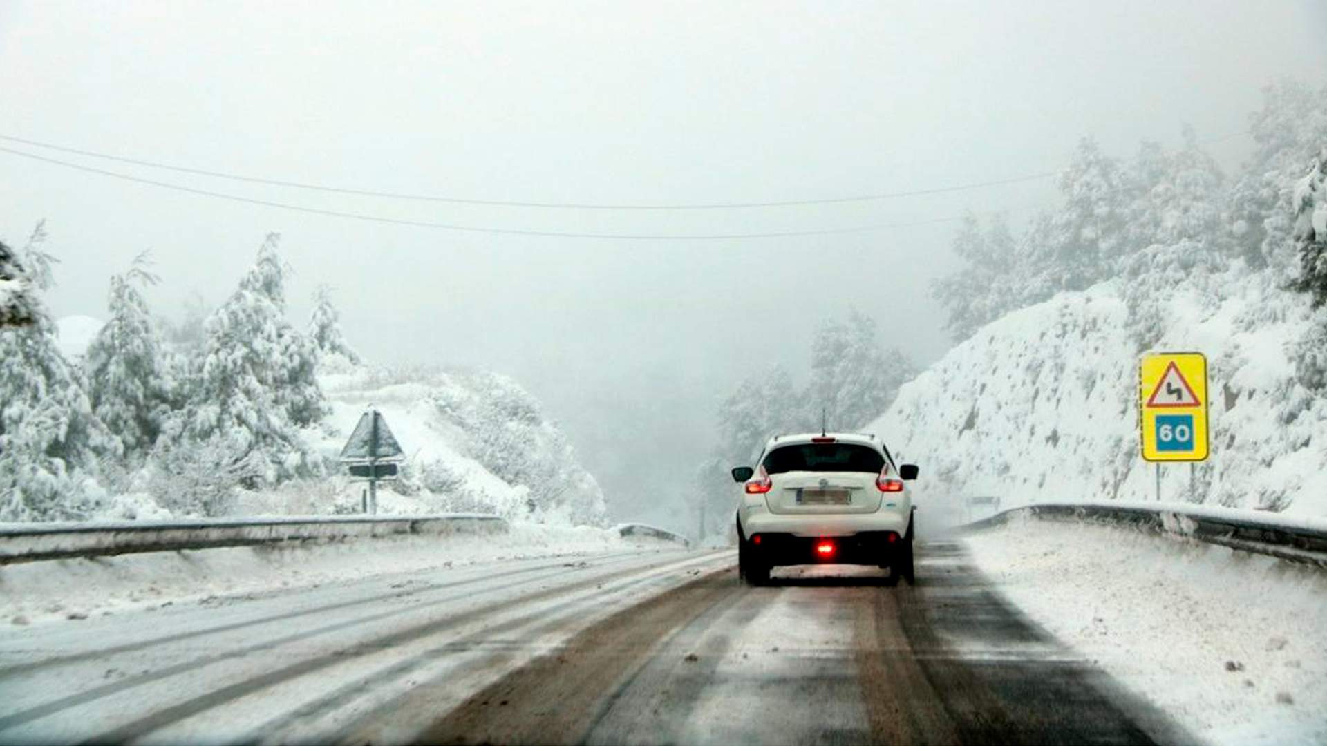 Traca final del viento y la nieve en Catalunya antes del puente de Semana Santa