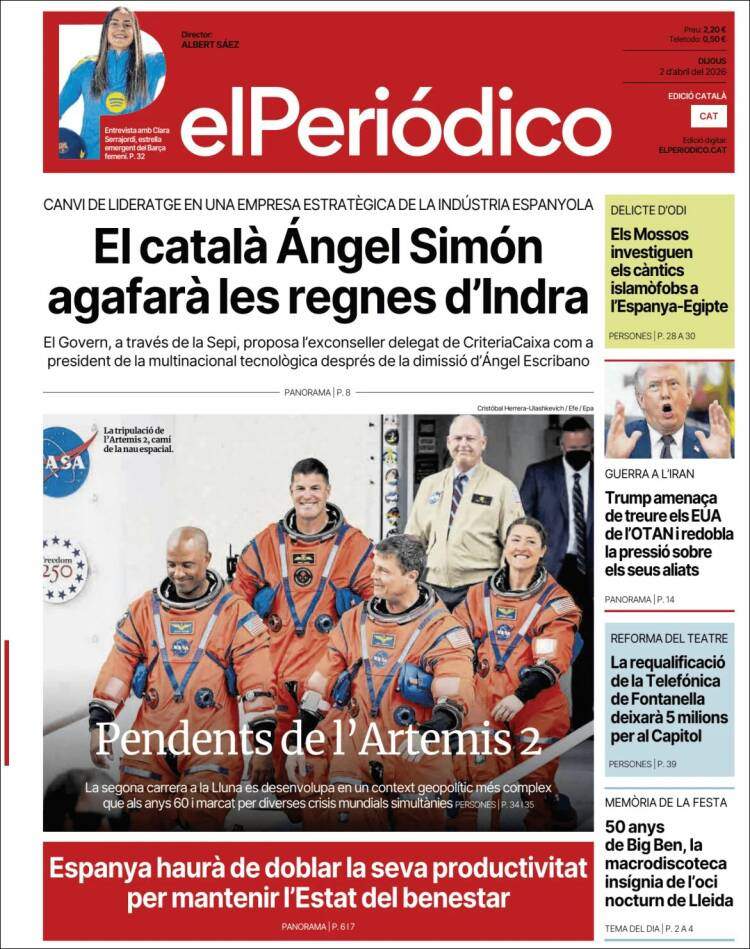 'El Periódico', 2 d'abril de 2026