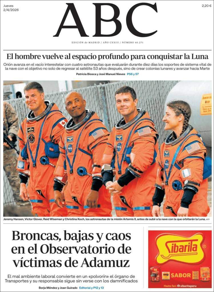 'ABC', 2 d'abril de 2026