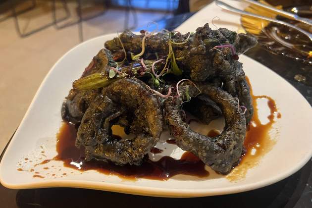 Tempura de verduras Bar Filoso Rosa Molinero Trias