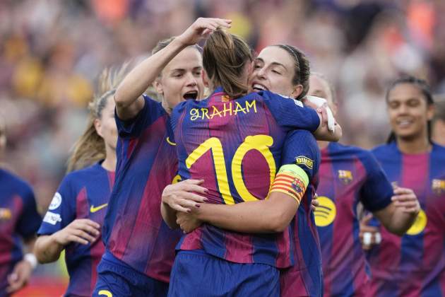 Alexia Hansen gol Barça Madrid Champions / Foto: EFE