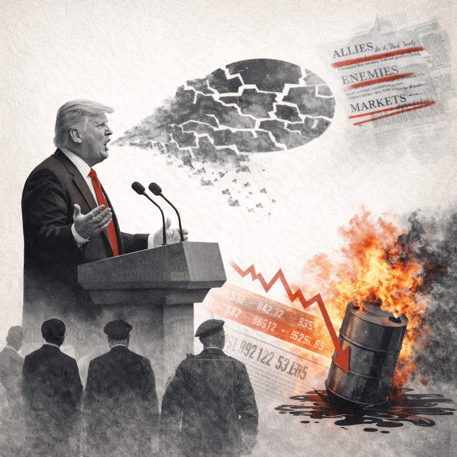 Ningú es creu a Trump: ni els seus aliats, ni els mercats, ni els enemics, ni tampoc les portades