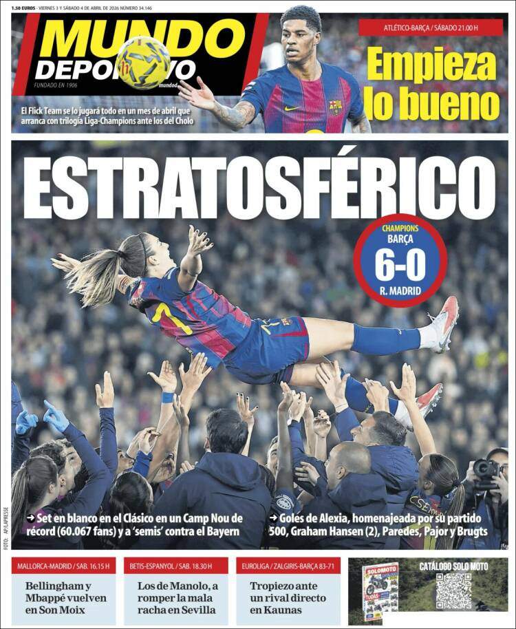 Mundo Deportivo portada 03 04 2026