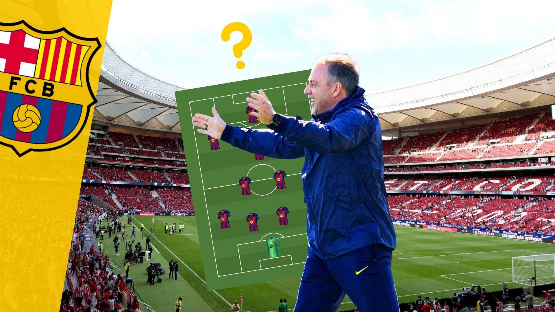 CARD Alineació Barça Atlètic de Madrid