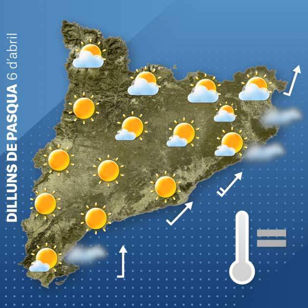 Mapa Cataluña lunes 5-4