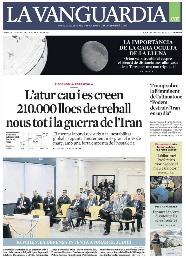 'La Vanguardia', 7 de abril de 2026