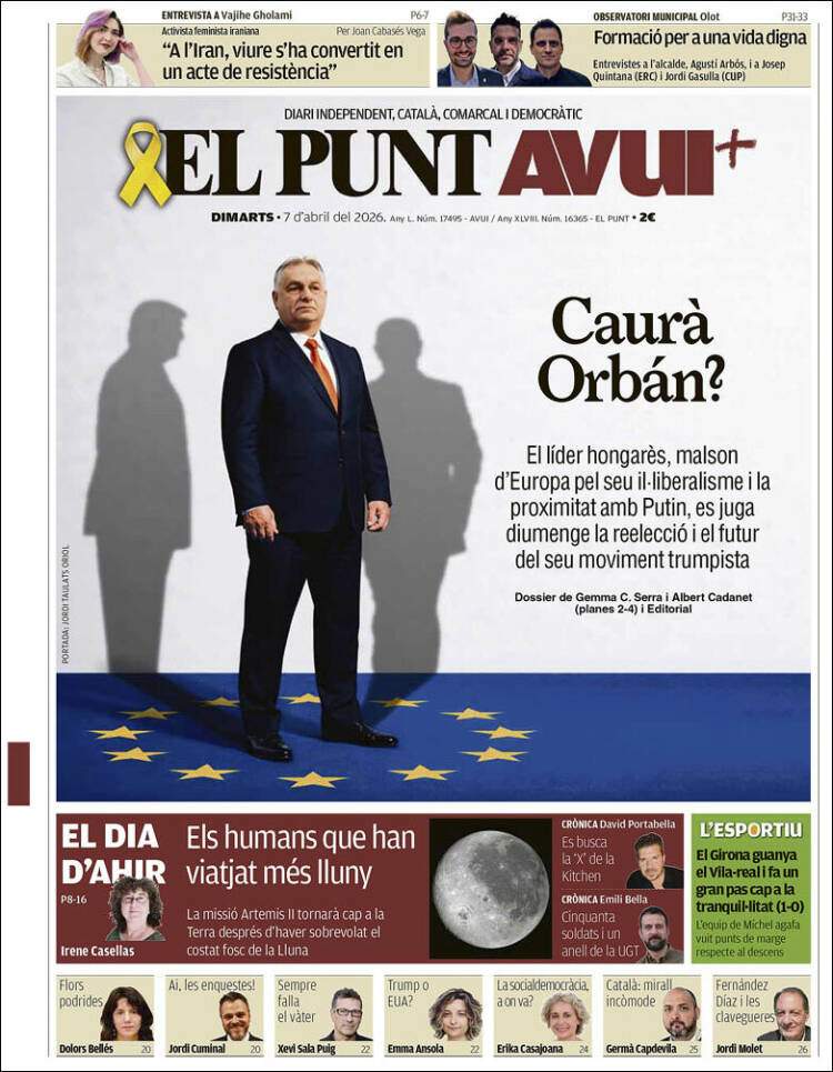 'El Punt Avui', 7 de abril de 2026