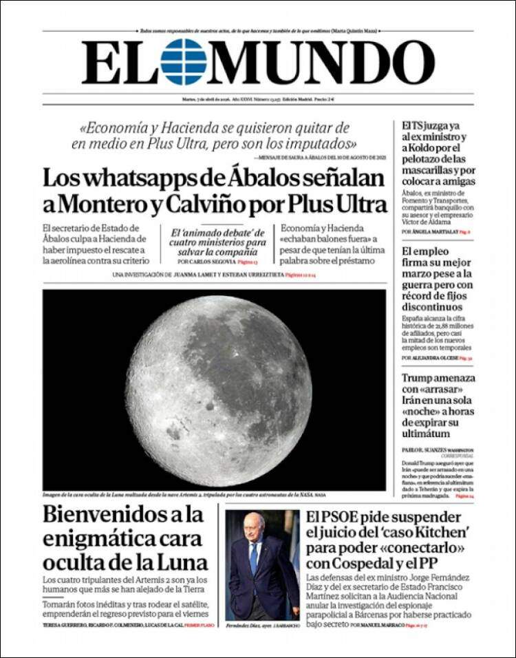 'El Mundo', 7 de abril de 2026
