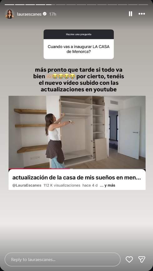 Laura Escanes sobre la casa de Menorca / Instagram