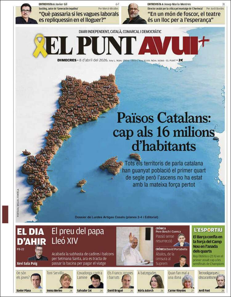 'El Punt Avui', 8 de abril de 2026 'El Punt Avui', 8 de abril de 2026