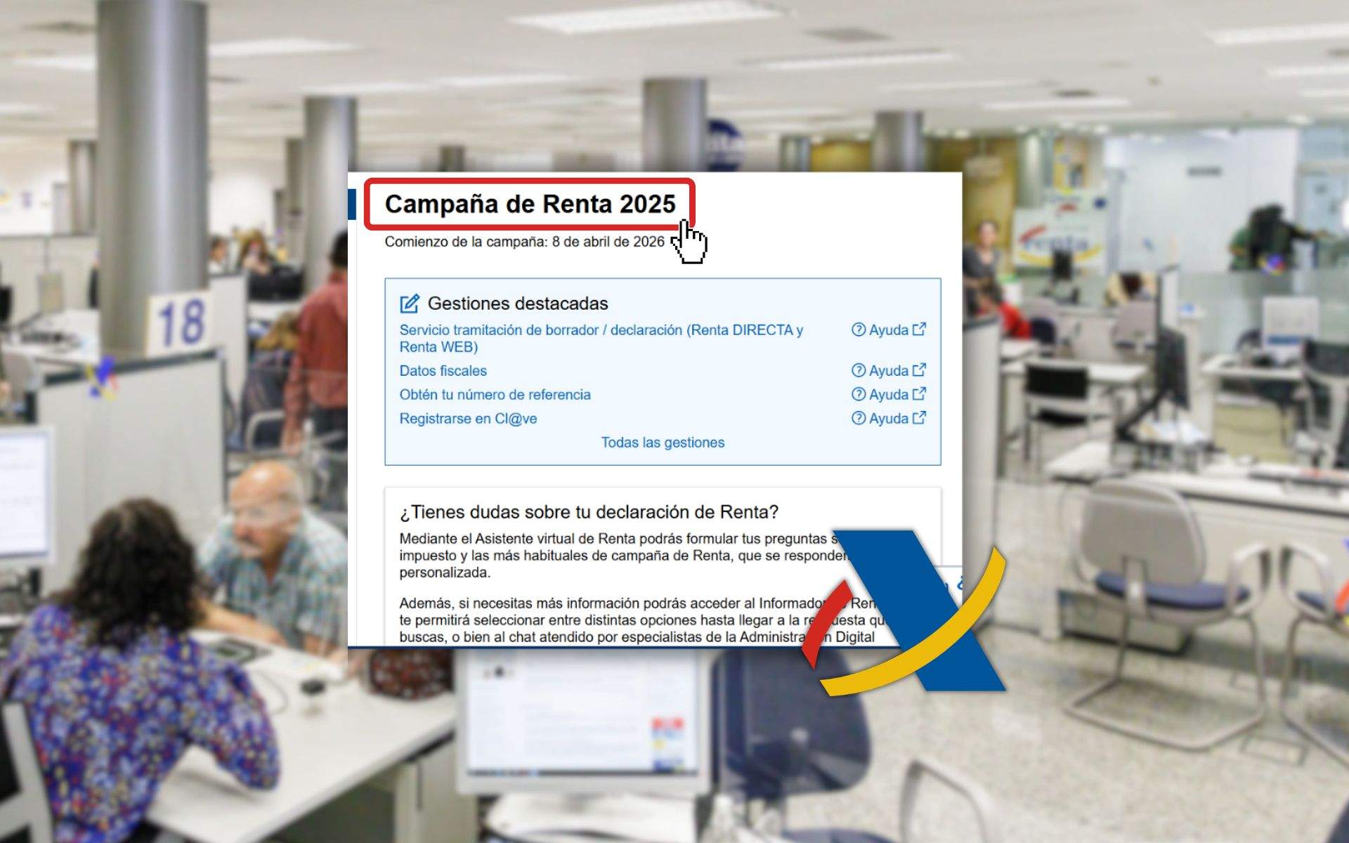 Declaració de la Renda 2026: com entrar i presentar l'esborrany a la web de l'Agència Tributària?