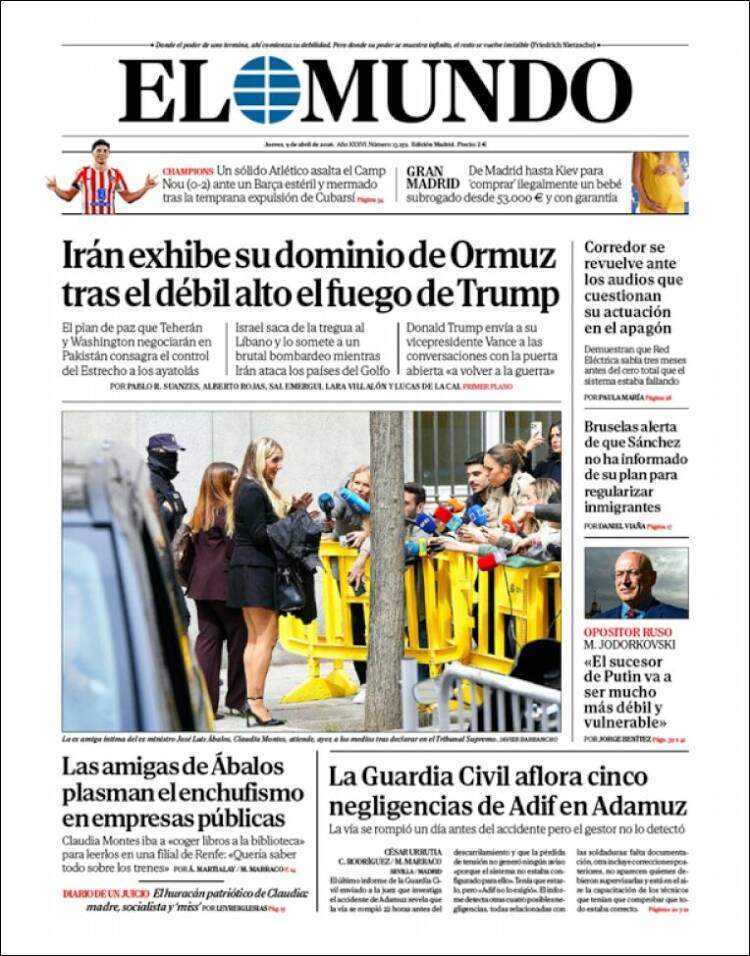 'El Mundo', 9 d'abril de 2026