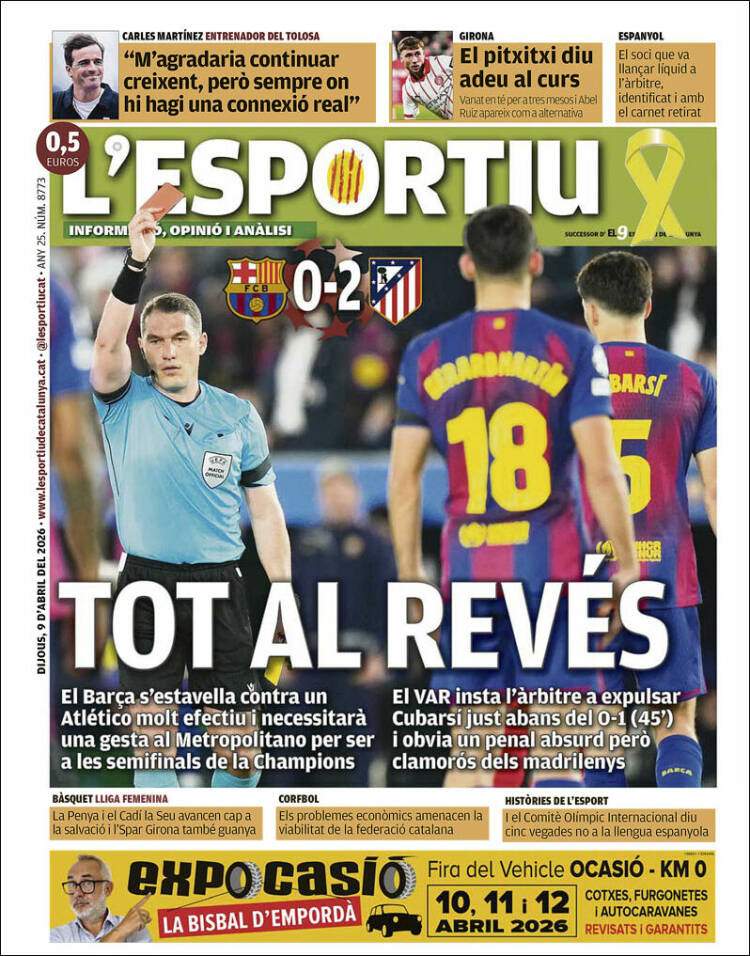 L'Esportiu portada 09 04 2026