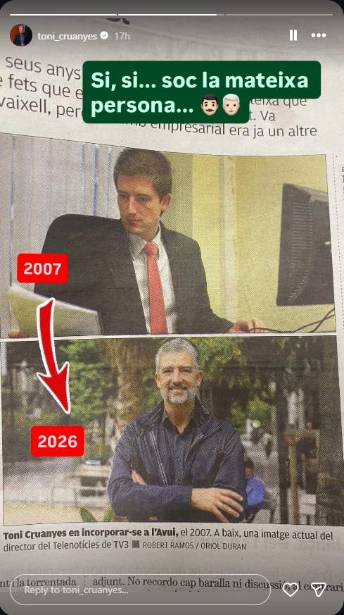 Toni Cruanyes fa dinou anys / Instagram Toni Cruanyes fa dinou anys / Instagram