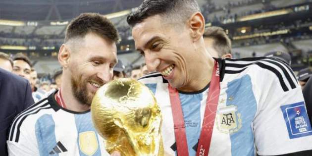 Leo Messi i Ángel di María, campions del món