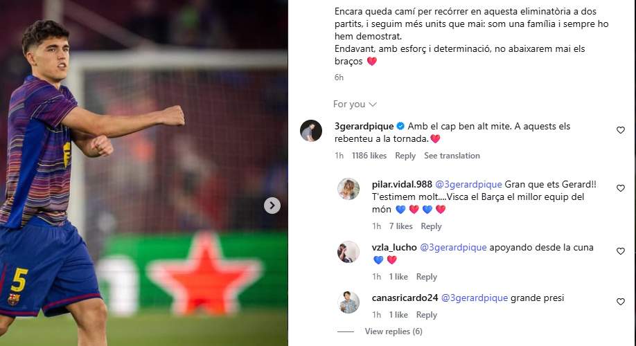 respuesta de Piqué Ig