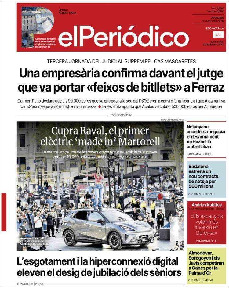 'El Periódico', 10 de abril de 2026 'El Periódico', 10 de abril de 2026