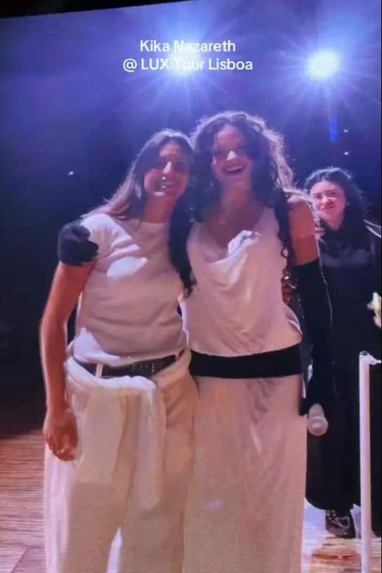 Kika Nazareth y Rosalía al 'Lux Tour' de Portugal / X Kika Nazareth y Rosalía al 'Lux Tour' de Portugal / X