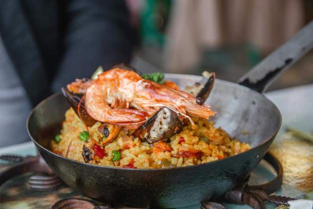Foto d'un plat de paella.  Foto: Pexels