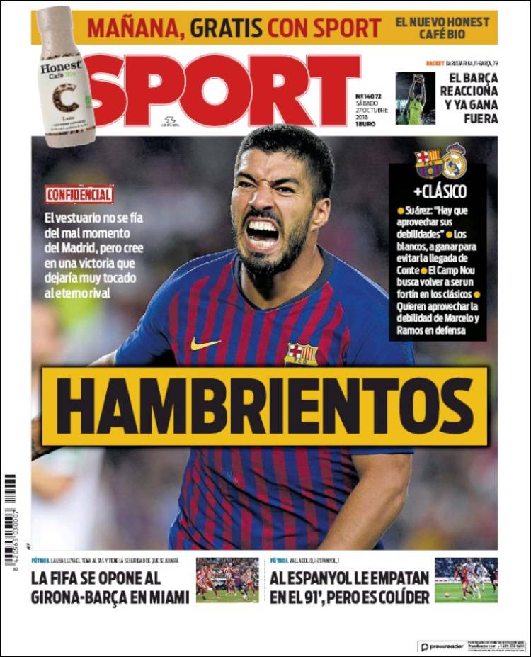 Sport Portada 27 10 2018