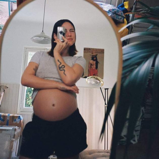 La foto amb la qual Rocío Aguirre va anunciar que estava embarassada / Instagram