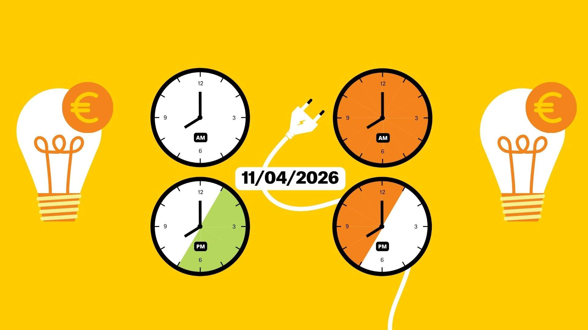 Precio de la luz hoy, 11 de abril de 2026, por horas: ¿cuándo es más barato poner la lavadora?