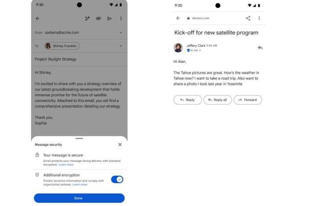 Gmail amb xifratge de punt a punt
