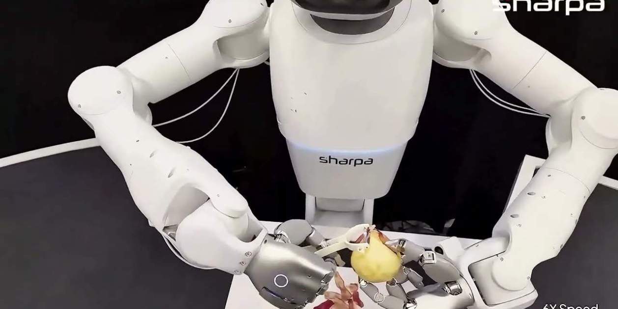 La empresa asegura que su sistema alcanzó un 73% de efectividad al pelar manzanas en pruebas repetidas