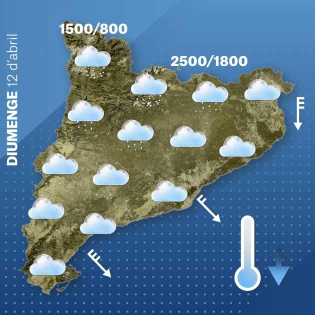 Mapa Catalunya diumenge 11-4