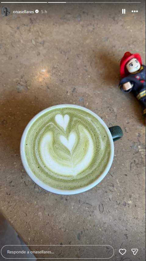 Los corazones de leche de Ter Stegen ahora en el café de Ona, Ig