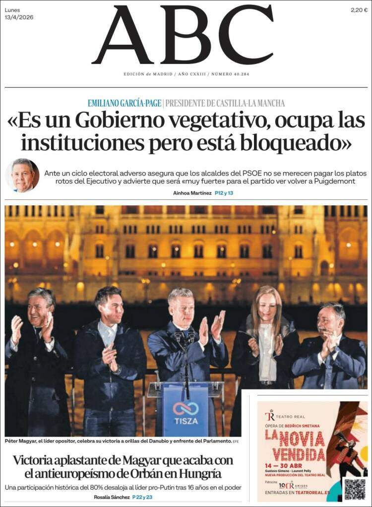 'ABC', 13 d'abril de 2026 'ABC', 13 d'abril de 2026